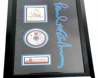 *Signed* Paul McCartney Autograph CD Framed Matted w/ COA Liverpool Oratorio	29.15x21.5in	HxWxD