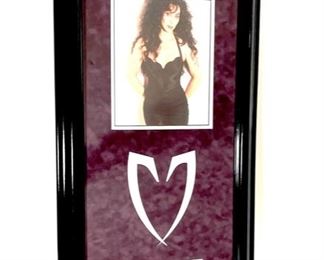 *Signed* Cher Autograph 8x10 framed Matted	31x16in	