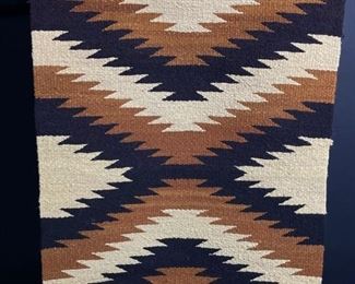 Vintage Navajo Rug 38x19in #2	39x18.5in