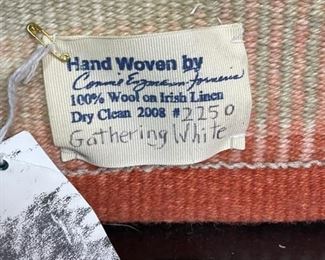 Connie Enzmann-Forneris Gathering White 2250 Hand Woven Wool Rug	31x56