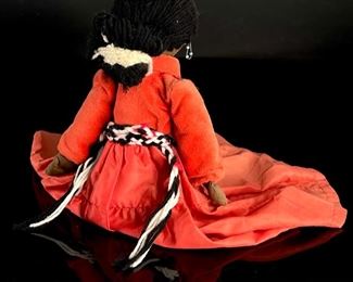 Vintage Navajo Woman Handmade Doll	16in Long	