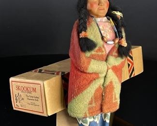 Vintage Skookum Doll Bully Good 4050 in original box 12.5in	Box: 14.25x4.25x2.75 Doll: 12.5in	HxWxD