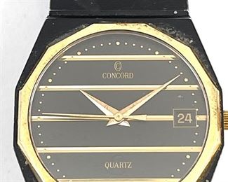 Concord Mariner SG 2-Tone Black & Gold Gents Watch 15.78.117	Size: 7.5	