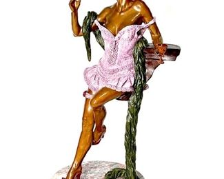 Calico Queen by Ellie Hazak Bronze Statue Sculpture #46 of 56	28x14x12in	