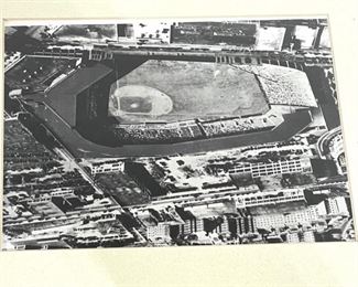Fenway Park 1940 Aerial View Boston Red Sox Matted Photo