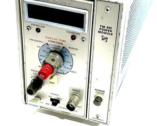 Tektronix DC504 Counter/Timer TM501 Power Module Test Equipment	7x17x4in	HxWxD