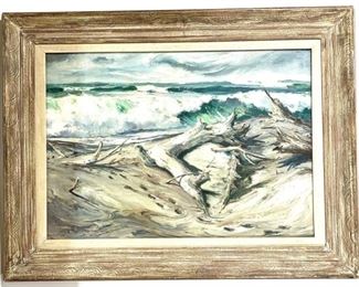 Joshua Meador Original Oil on Canvas 34x24 Painting Art #723 /From the Sea Disney	Frame: 44x34x3
