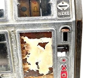 1920’s Burnham & Mills Baby Vender Ball Gum Trade Stimulator Slot Machine PARTS	15.25x14.25x9.75in