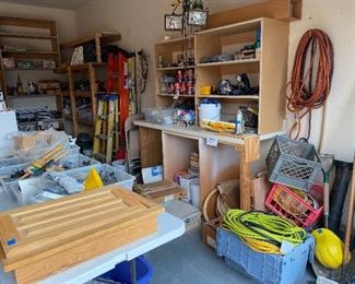 Garage full of tools for ... carpentry, tile work, sheetrock , etc. 