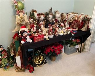 Santa’s and an angel collection. 