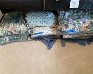 2 Twin Laura Ashley bed cover- comforter sets with skirt & pillow. 