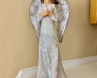 $40 - Ceramic angel - 9.5" H, 4" W, 3" D.