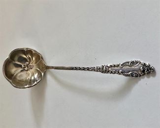 $40 Sterling silver spoon monogrammed "Grandma". 6"L; 2"W
