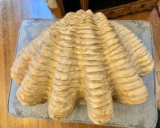 $130 - Composite clam shell - 16 " H, 19" W, 8" D. 