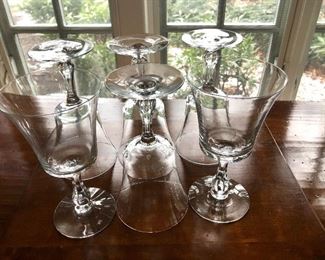 $20 - Set of 6 wine glasses - each 7" H, 3.5" diam.