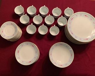 Rose 12 piece China set