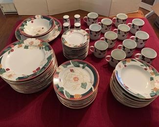 Tienshan Fine China Magnolia Print set of 12.