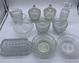 Vintage Anchor Hocking Wexford glass set