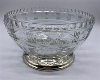 Vintage Glass Compote Bowl