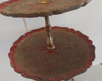 VINTAGE TWO TIERED TABLE