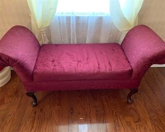 Burgundy Bench