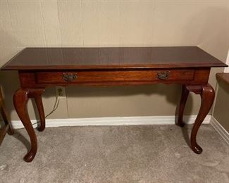Queen Anne Style Cherry Console Table