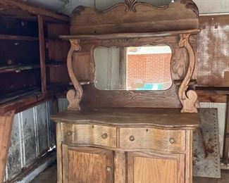 Vintage Tiger Oak Dresser