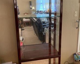 Wood Glass Display Cabinet