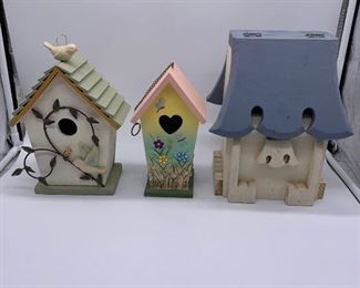 3 Small Birdhouses
