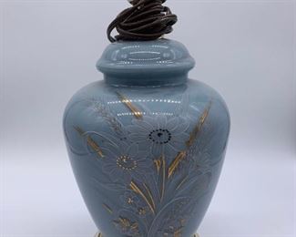 Vintage Pastel Blue Lamp Base