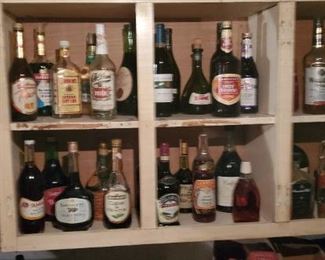 Old Variety Liquor Bottles
