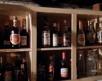Old Variety Liquor Bottles