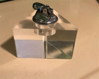 Lucite Table Lighter 