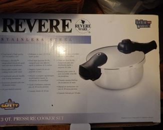 Kitchen Revere cookware/pressure cooker new in box.