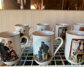 Norman Rockwell cup collection