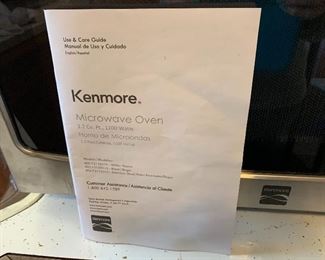 Kenmore 1.2 cu. ft. Microwave 1100 Watts