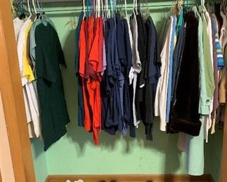 Men’s clothing - shirts/large; slacks 36x32 and 38x32