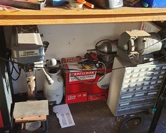 2 sanders and a drill press