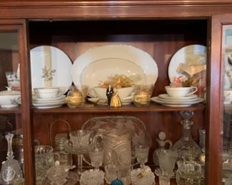 Noritake Rose and platinum trim  