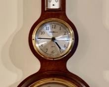 Vintage barometer and thermometer 
