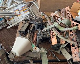 50 to 60 antique tools and farm equipment