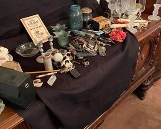 Still sort through all the smalls - vintage Zippo lighters, old shotgun shells, antique Coca Cola bottle openers, advertising pocket knifes 