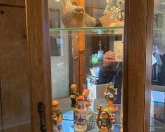 Curio Cabinet and Figurines