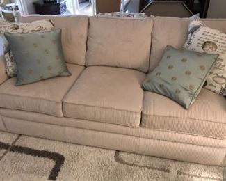 Lazy Boy sofa upholstered in a corduroy heavy wale - excellent condition  $450