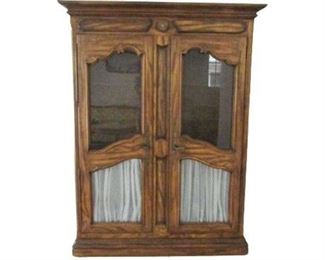 Vintage Double Door Display Cabinet 