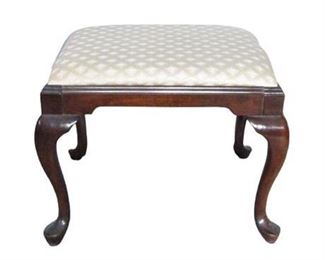 Queen Anne Style Cherry Bench 