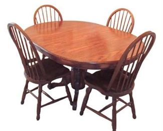 Oak Dining Table and Chairs 