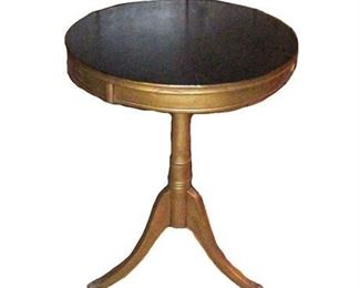 Vintage Drum Top Side Table 