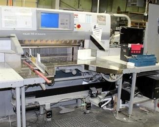 2008 Polar 115 XT Autotrim Cutting System, 3 Phase, Includes Dorner Disposal Conveyor Model 705513, 67" x 125" x 120", Also Includes Machine Specific Parts,Tools, And Replacement Blades Qty 4