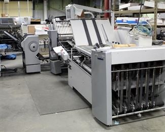 2010 Heidelberg Stahlfolder RFH-82 Folder With TH-82 Power Supply, 2.VUH-66 Folder, And Catcher Model SAK-94 With Additional Rollers